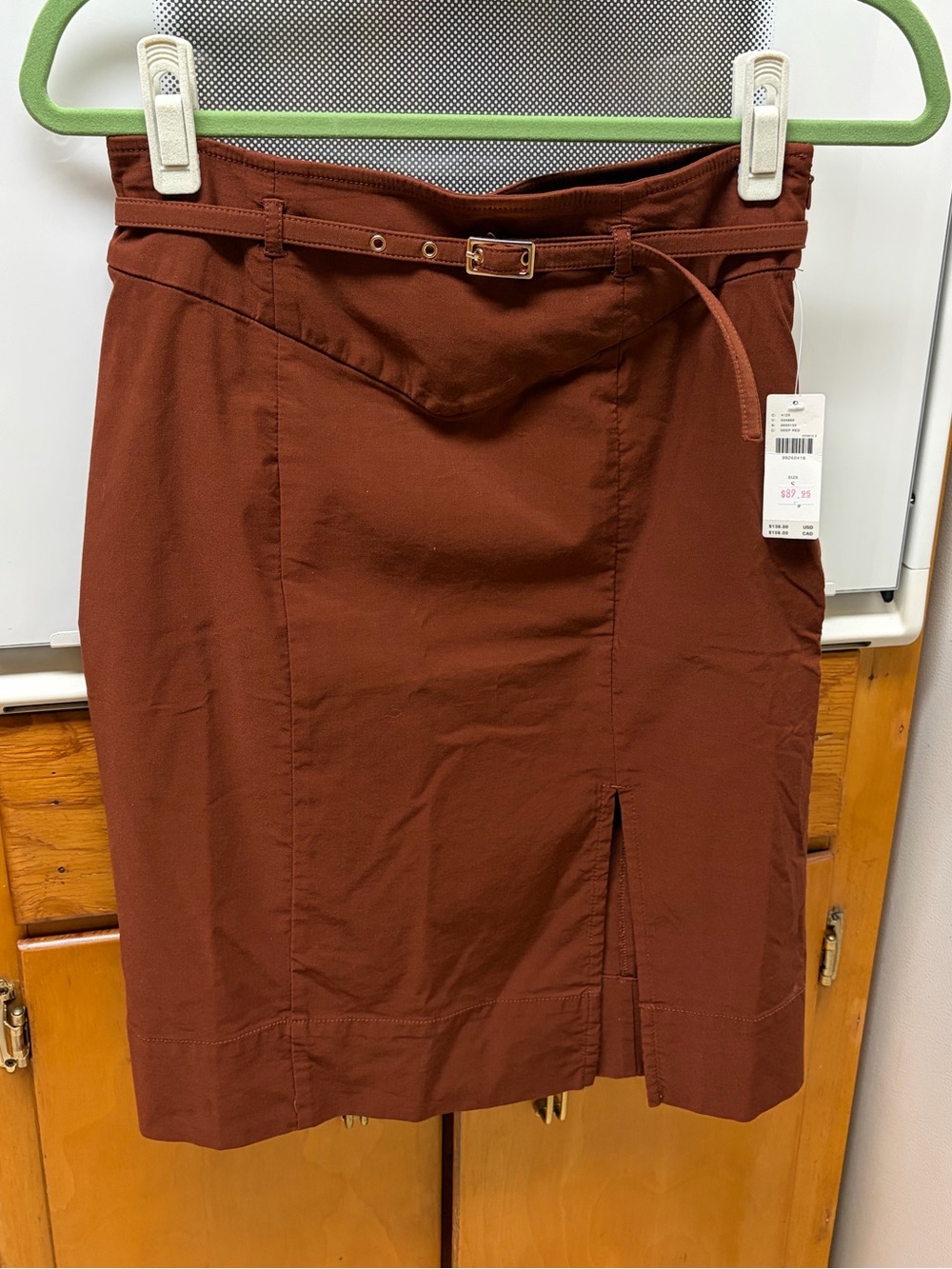 Anthropologie Belted Pencil Skirt - S